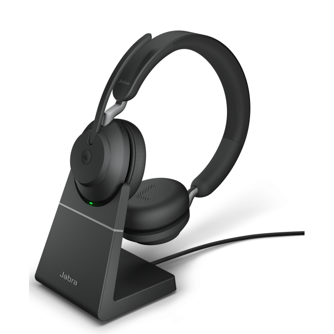 Гарнитура беспроводная JABRA EVOLVE2 65, LINK380A MS STEREO STAND BLACK 26599-999-989