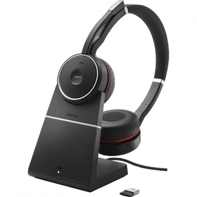 Гарнитура JABRA EVOLVE 75 STEREO MS CHARGING STAND & LINK 370 7599-832-199